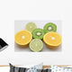 Lime Orange and Kiwi Wall Mural