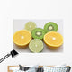 Lime Orange and Kiwi Wall Mural