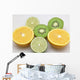 Lime Orange and Kiwi Wall Mural