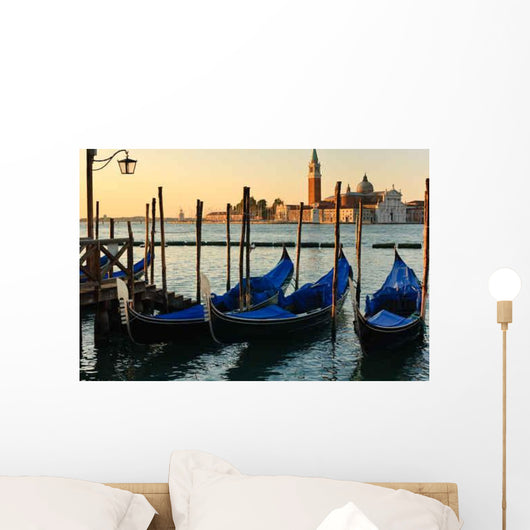 Gondolas and Church Venice Wall Decal