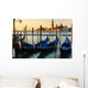 Gondolas and Church Venice Wall Decal