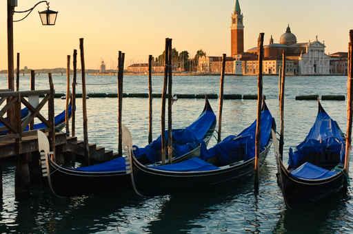 Gondolas and Church Venice Wall Decal
