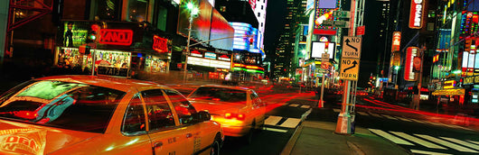 New York City Downtown Street Scene 1 Wall Mural