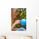 Cute Girl Is Pointing Wall Mural