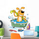 Bathing of a Puppy Wall Decal