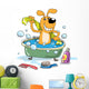 Bathing of a Puppy Wall Decal
