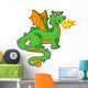 Cute Dragon With Long Tail Wall Decal