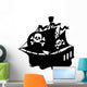Pirate Ship Silhouette Wall Decal