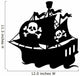 Pirate Ship Silhouette Wall Decal