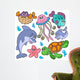 Sea Fishes and Animals Collection Wall Mural