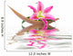 Lily Flower Set on a Coco Leaf Wall Decal