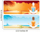 Yoga at the beach Wall Mural
