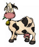 Cow, milk, udder, Bell, grass Wall Decal