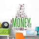 Money tags cloud Wall Decal