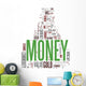 Money tags cloud Wall Decal