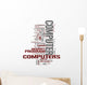 Computer tags cloud Wall Decal