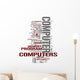 Computer tags cloud Wall Decal
