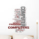 Computer tags cloud Wall Decal