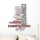 Computer tags cloud Wall Decal