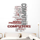 Computer tags cloud Wall Decal