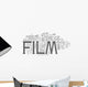 Film tags cloud Wall Decal