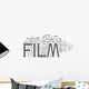 Film tags cloud Wall Decal