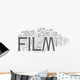 Film tags cloud Wall Decal