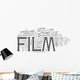 Film tags cloud Wall Decal