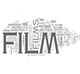 Film tags cloud Wall Decal