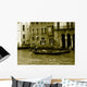 On its gondola gondolier Wall Mural