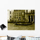 On its gondola gondolier Wall Mural