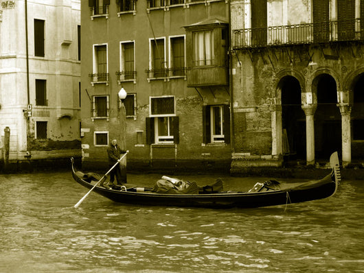 On its gondola gondolier Wall Mural