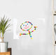 Smiley Jelly Bean Wall Decal