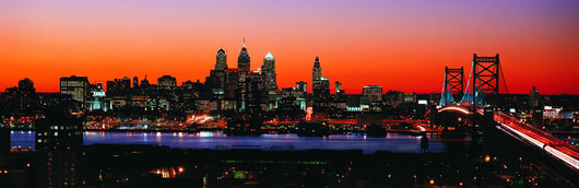 Philadelphia Skyline with Benjamin Wall Decal