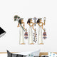 Three Ancient Egyptian Priestesses Wall Decal Sticker Set
