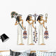 Three Ancient Egyptian Priestesses Wall Decal Sticker Set