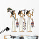 Three Ancient Egyptian Priestesses Wall Decal Sticker Set