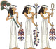 Three Ancient Egyptian Priestesses Wall Decal Sticker Set