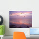 Birds over Water Sunset Wall Decal