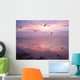 Birds over Water Sunset Wall Decal