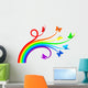 Rainbow Butterflies Wall Decal