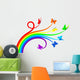 Rainbow Butterflies Wall Decal