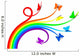 Rainbow Butterflies Wall Decal