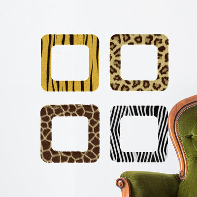Frameworks from Fur Wild Wall Decal Sticker Set shown on a wall
