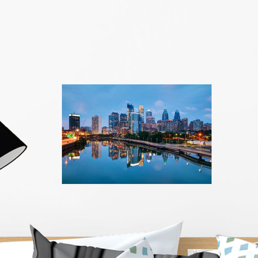 Philadelphia Skyline Evening Wall Decal