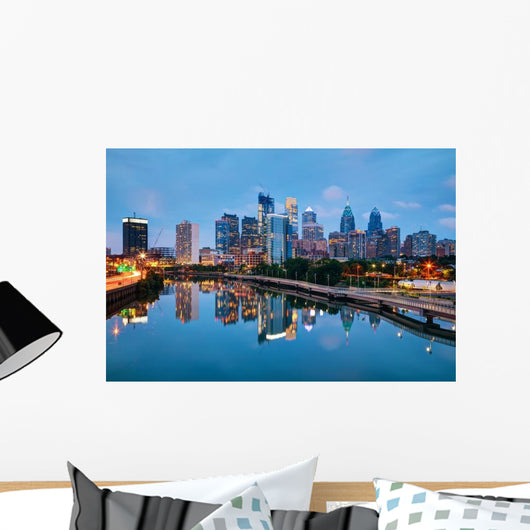 Philadelphia Skyline Evening Wall Decal