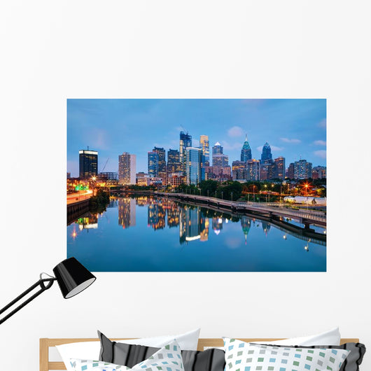 Philadelphia Skyline Evening Wall Decal