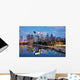 Philadelphia Skyline Twilight Wall Decal