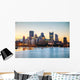 Pittsburgh Cityscape with Ohio River Wall Decal