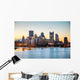 Pittsburgh Cityscape with Ohio River Wall Decal